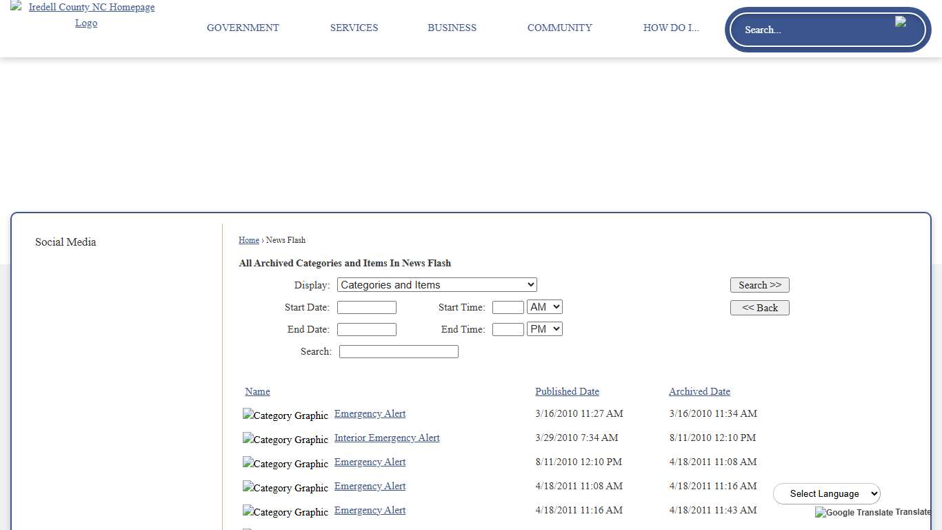 News Flash • Iredell County, NC • CivicEngage